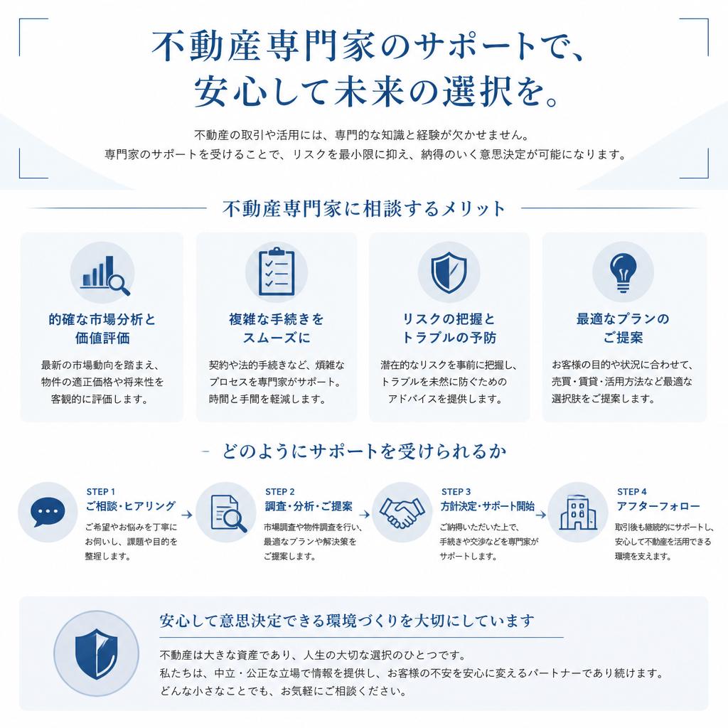 専門家のサポートを受けよう