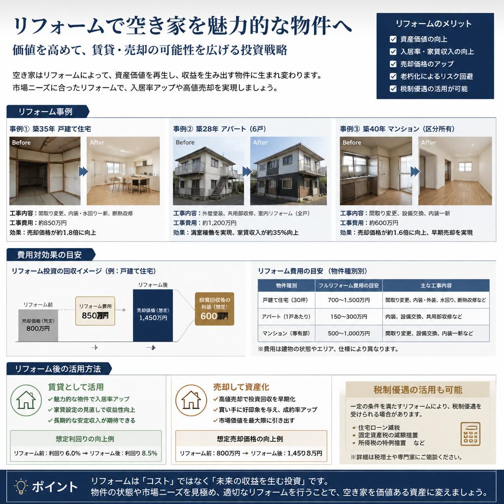 リフォームによる資産価値向上