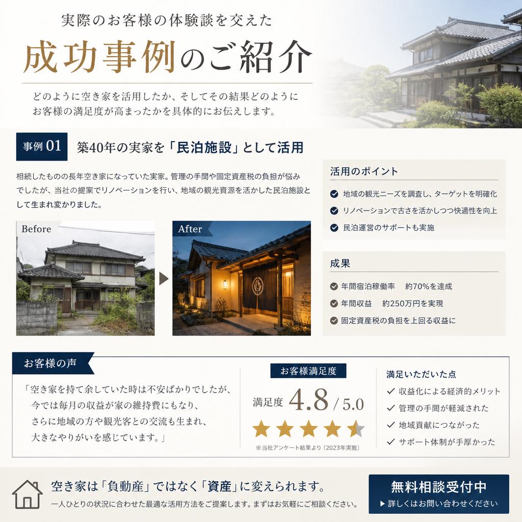 4. ケーススタディ：成功した空き家活用事例