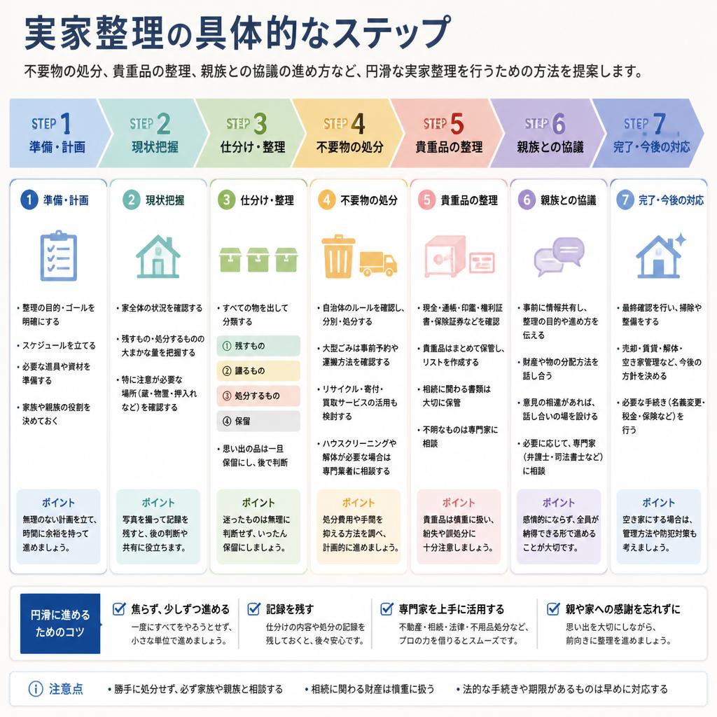 2. 実家整理のステップ