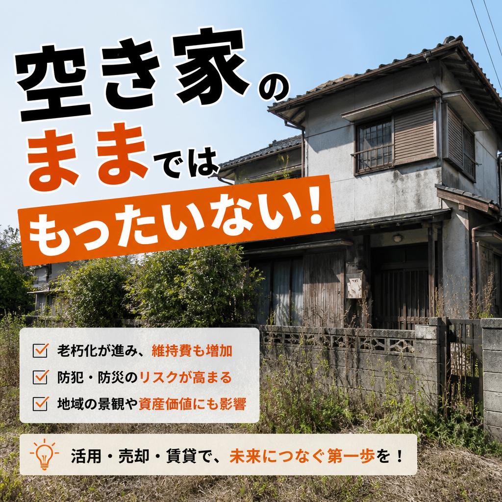 空き家のままではもったいない！