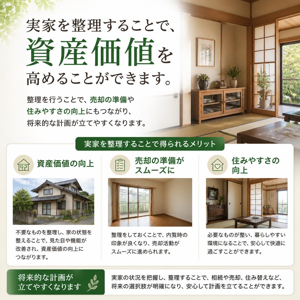 実家の整理とそのメリット