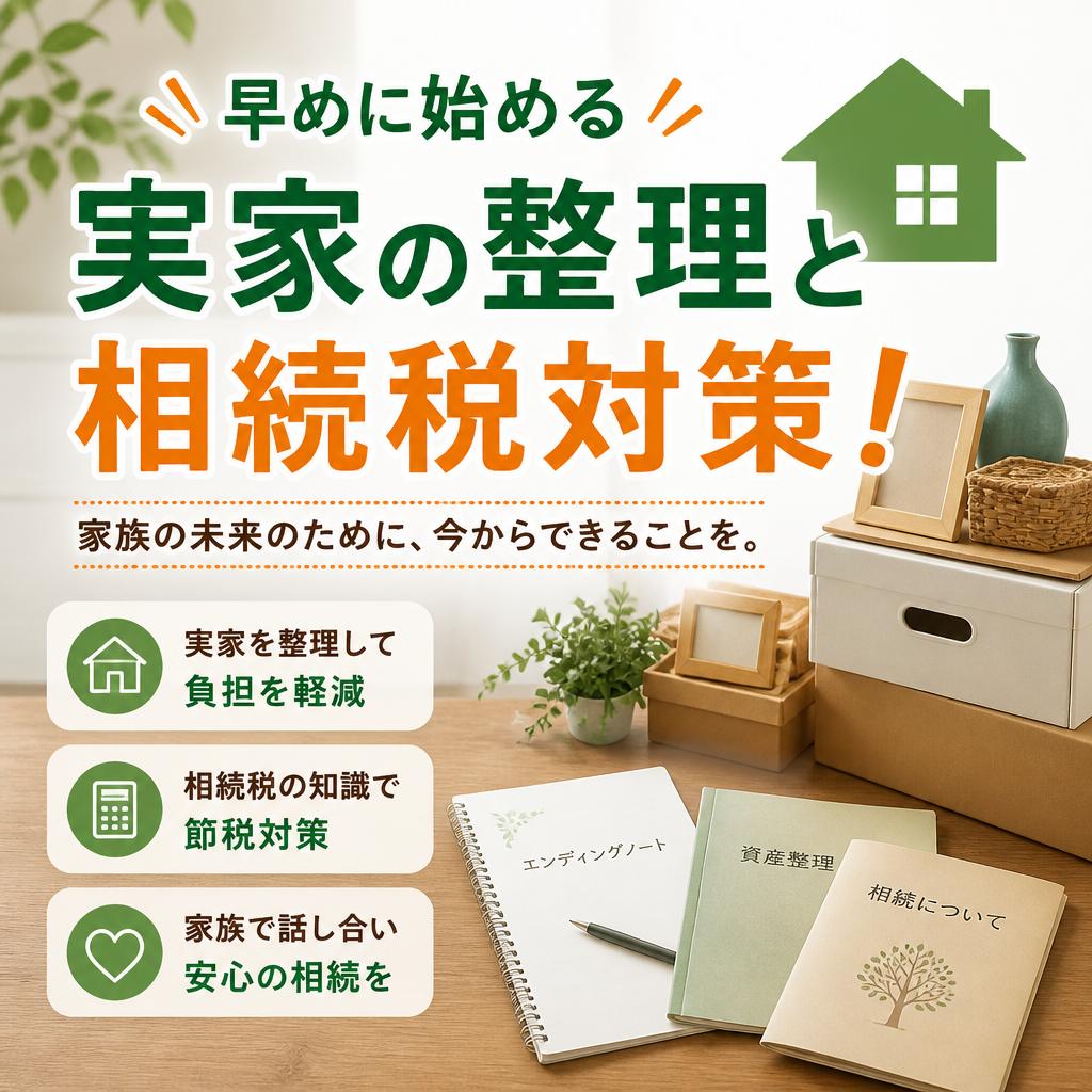 早めに始める実家の整理と相続税対策！