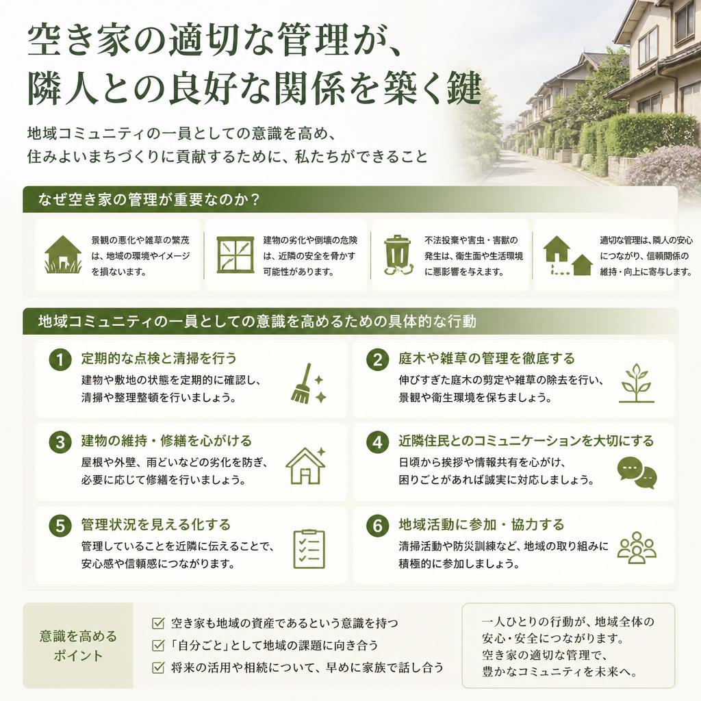 隣人との円滑な関係を築くために